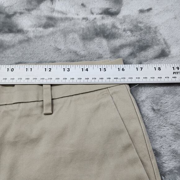 Dockers Pants Mens 32X29 Tan Khaki Straight Fit Flat Front Stretch Cotton Office - Picture 8 of 12